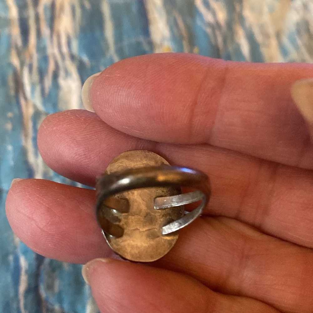 Vintage Bluejay MOP ring - Picture 4 of 4